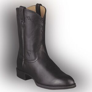 Ariat Heritage Roper Boots Leather Western Cowboy Workwear Black Mens 10.5 EE